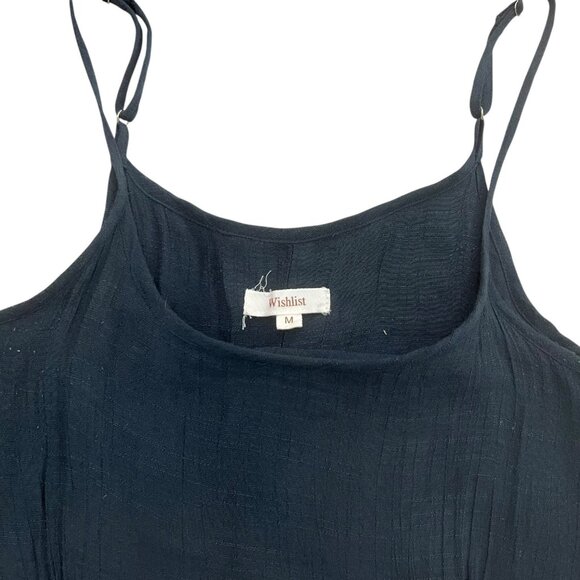 Wishlist Gauzy Midi Dress Navy Size‎ Medium Boho Whimsygoth Witchy - Picture 6 of 10